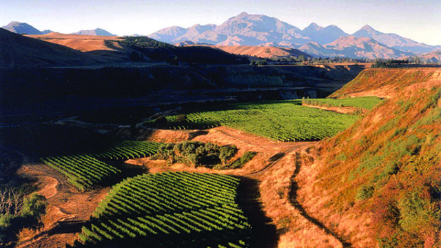 Nautilus Estate with mountains in distance