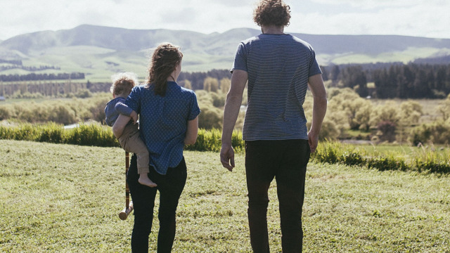 Pete and Alanna Chapman walking away from the camera