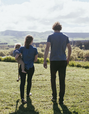 Pete and Alanna Chapman walking away from the camera