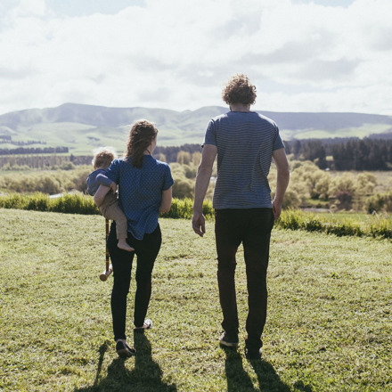 Pete and Alanna Chapman walking away from the camera